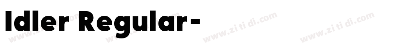 Idler Regular字体转换